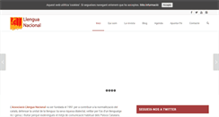 Desktop Screenshot of llenguanacional.cat